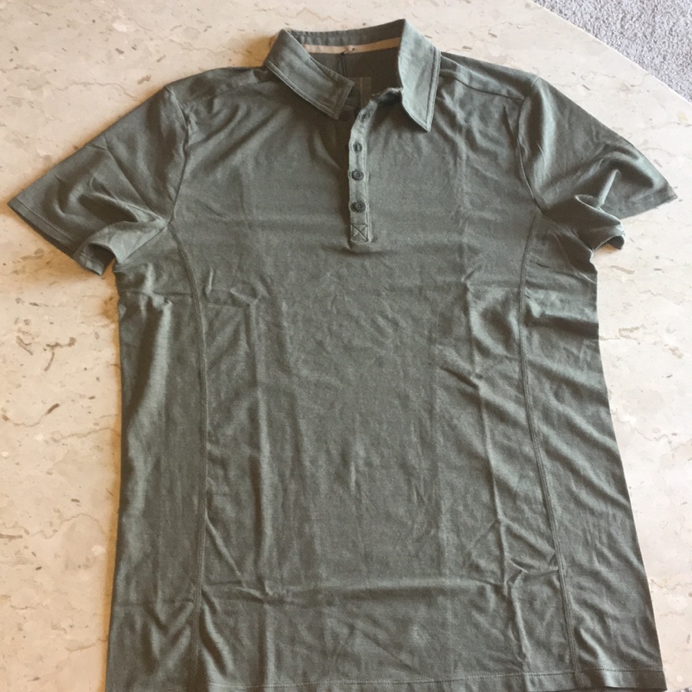 Men’s Olive Quad-Blend Hylete Polo